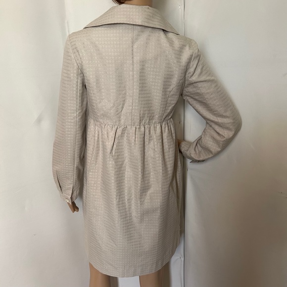 NWT Kalé Bob Front Buttons & Hooks Closure Light Gray Dress Coat Size XS - Picture 7 of 10